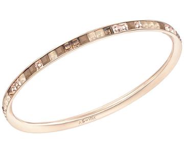 Swarovski Swarovski Atelier Swarovski By Viktor And Rolf, Thin Frozen Crystals Bangle  Rose Gold-plated