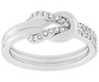 Swarovski Swarovski Voile Ring, White, Rhodium Plating White Rhodium-plated
