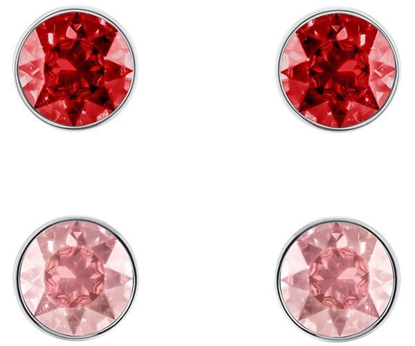 Swarovski Swarovski Madyson Pierced Earring Set, Red, Rose Gold Plating Red Rose Gold-plated