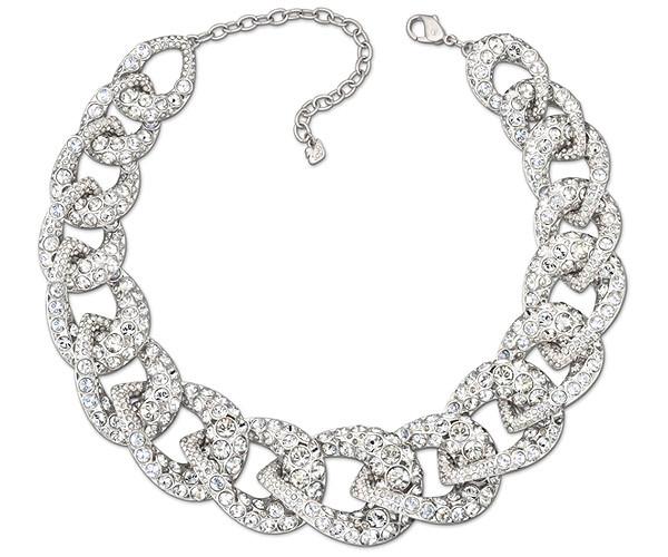 Swarovski Swarovski Tabloid Necklace, White, Rhodium Plating Light Multi Rhodium-plated