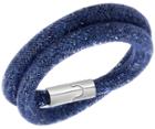 Swarovski Swarovski Stardust Blue Double Bracelet Teal Rhodium-plated