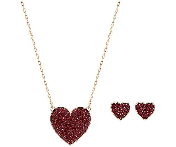 Swarovski Swarovski Cupid Set Red Rose Gold-plated