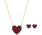 Swarovski Swarovski Cupid Set Red Rose Gold-plated