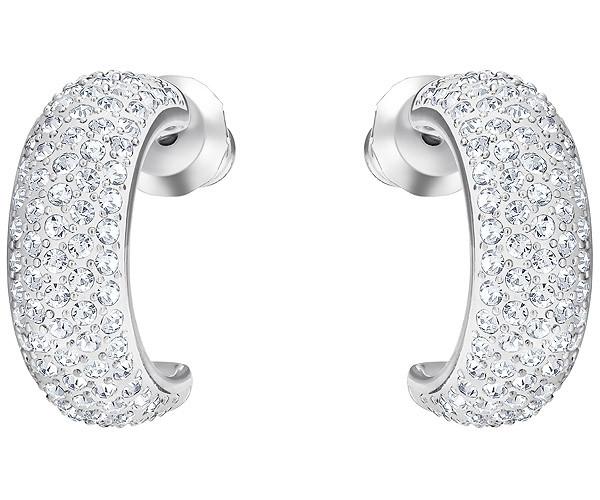 Swarovski Swarovski Palace Pierced Earrings White Rhodium-plated