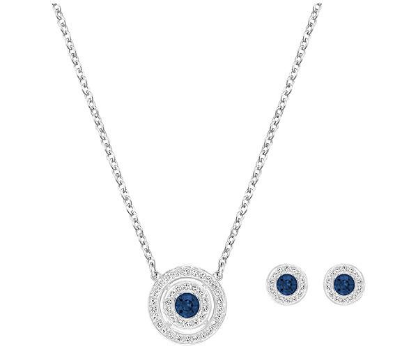 Swarovski Swarovski Attract Blue Light Dual Set Teal Rhodium-plated