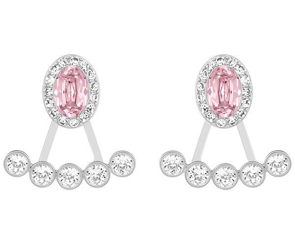 Swarovski Swarovski Christie Pierced Earring Jackets Light Multi Rhodium-plated