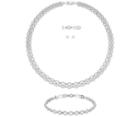 Swarovski Swarovski Lace Set, White, Rhodium Plating White Rhodium-plated