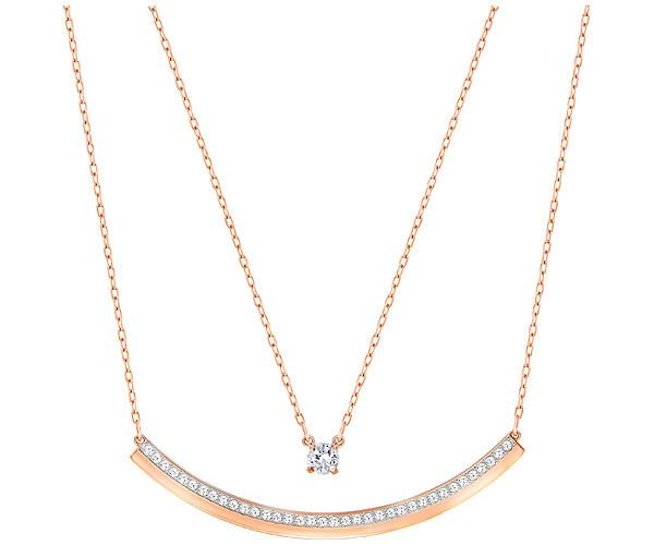 Swarovski Swarovski Fresh Necklace White Rose Gold-plated
