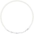 Swarovski Louison Pearl Necklace, White, Rhodium Plating