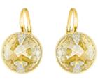 Swarovski Swarovski Globe Pierced Earrings, Golden, Gold Plating Brown Gold-plated