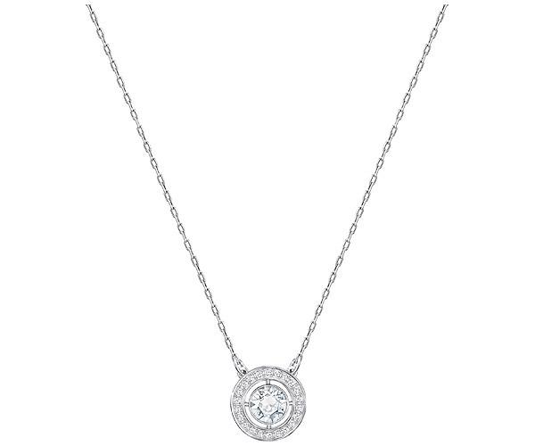 Swarovski Swarovski Forever Birthstone Necklace, April, White White Rhodium-plated
