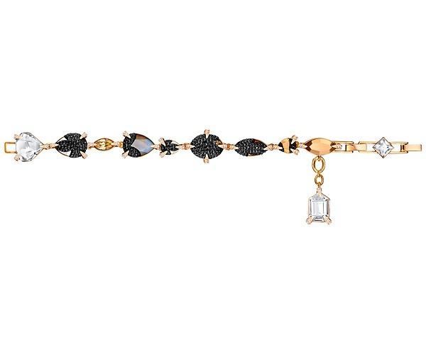 Swarovski Swarovski Manor Bracelet, Multi-colored, Rose Gold Plating Dark Multi Rose Gold-plated