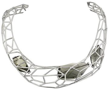 Swarovski Swarovski Atelier Swarovski By Fredrikson Stallard, Armory Small All-around Necklace Gray Rhodium-plated