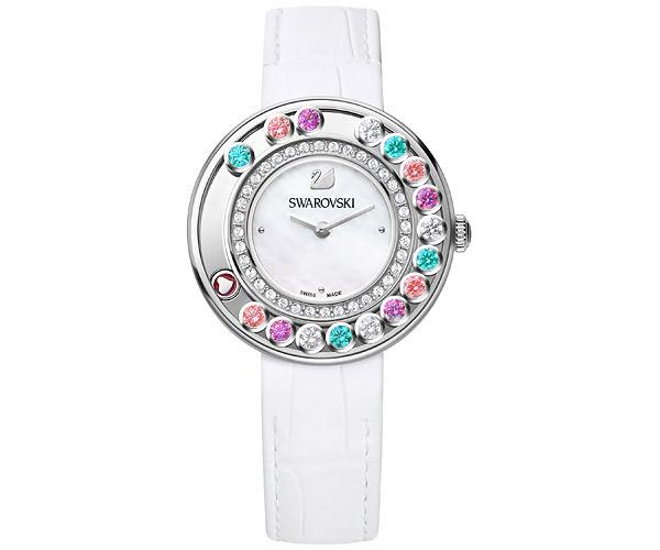 Swarovski Swarovski Lovely Crystals Multi-colored Watch White Stainless Steel
