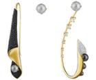 Swarovski Swarovski Most Pierced Earrings, Multi-colored, Gold Plating Dark Multi Gold-plated