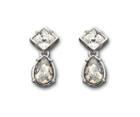 Swarovski Swarovski Eveline Pierced Earrings Gray Rhodium-plated