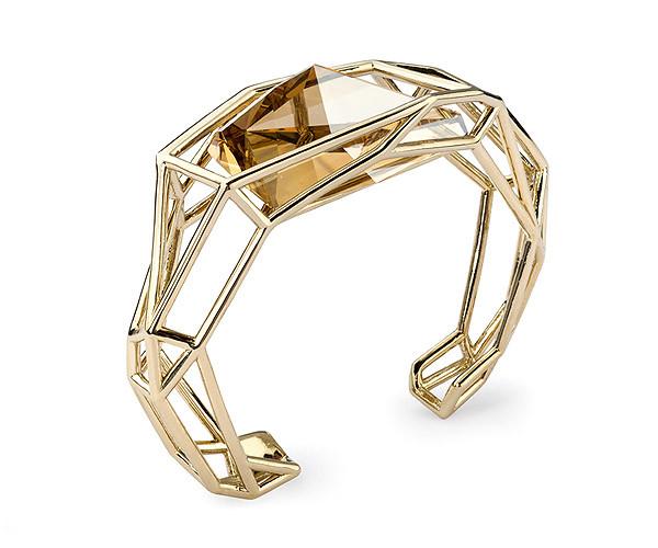 Swarovski Swarovski Atelier Swarovski By Fredrikson Stallard, Armory Medium Cuff, M Brown Gold-plated