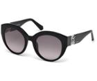 Swarovski Swarovski Sunglasses, Black Sk0140 01b