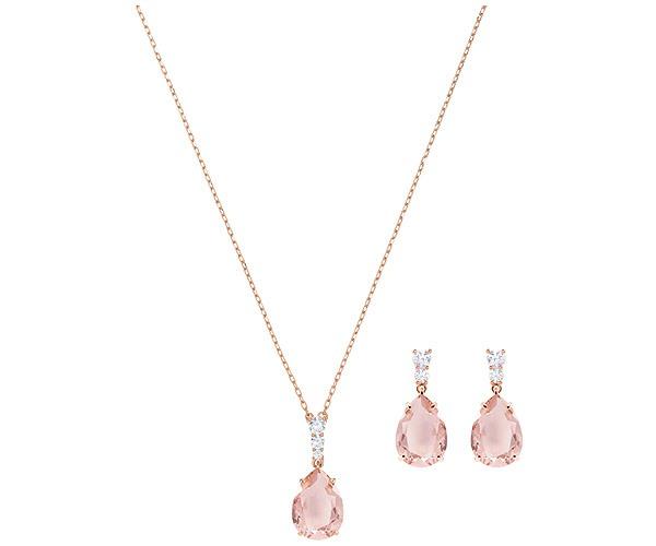 Swarovski Swarovski Vintage Set, Pink, Rose Gold Plating Pink Rose Gold-plated