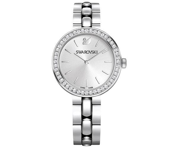 Swarovski Swarovski Daytime Watch, Metal Bracelet, Silver Tone White Stainless Steel