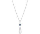 Swarovski Swarovski Creativity Small Stone Pendant Teal Rhodium-plated