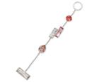 Swarovski Swarovski Nile Single Chain Bracelet, Palladium Plating Pink Rhodium-plated