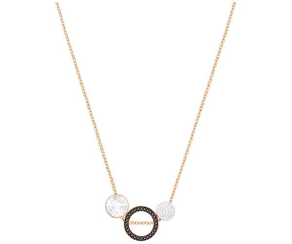 Swarovski Swarovski Hote Versatile Pendant, Black, Rose Gold Plating Teal Rose Gold-plated