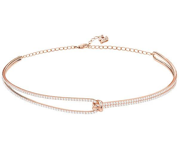 Swarovski Swarovski Lifelong Choker, White, Rose Gold Plating White Rose Gold-plated