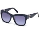 Swarovski Swarovski Sunglasses, Dark Blue Sk0141 98w