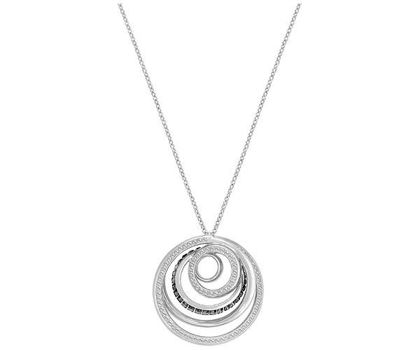 Swarovski Swarovski Dynamic Pendant, Large, Gray, Rhodium Plating Gray Rhodium-plated