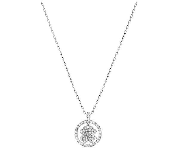 Swarovski Swarovski Crocus Clover Pendant White Rhodium-plated