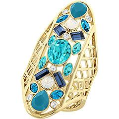 Swarovski Cyan Ring