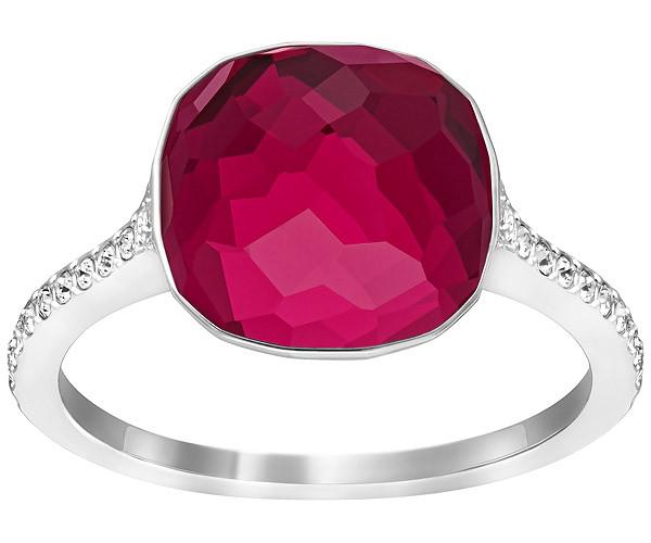 Swarovski Swarovski Dot Ring Red Rhodium-plated