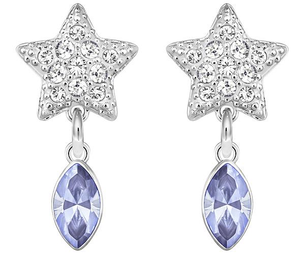 Swarovski Duo Star Pierced Earrings