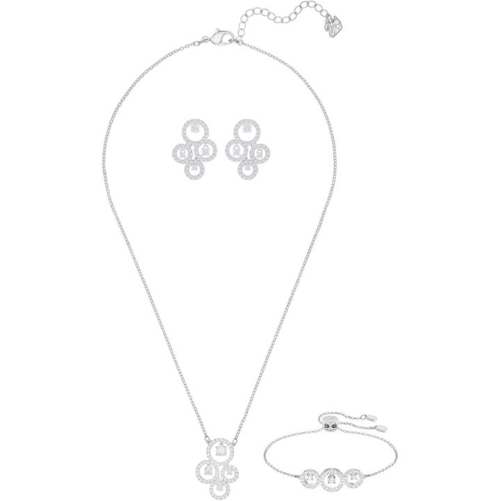 Swarovski Creativity Set, White, Rhodium Plating