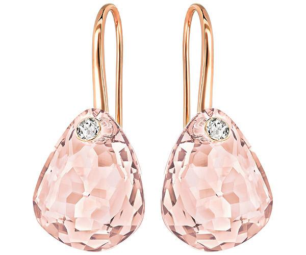 Swarovski Swarovski Parallele Pierced Earrings Pink Rose Gold-plated