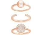 Swarovski Swarovski Ginger Ring Set, White White Rose Gold-plated