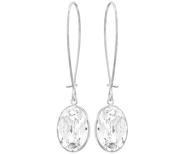 Swarovski Swarovski Puzzle Crystal Pierced Earrings White Rhodium-plated