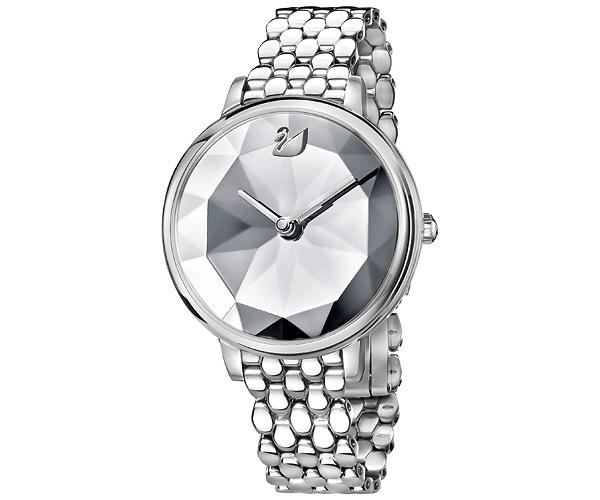 Swarovski Swarovski Crystal Lake Watch, Metal Bracelet, White, Silver Tone White Stainless Steel