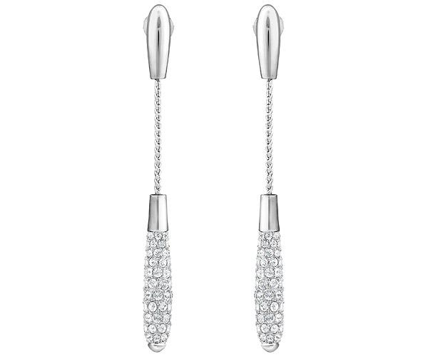 Swarovski Swarovski Alicia Pierced Earrings White Rhodium-plated