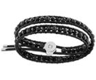 Swarovski Swarovski Tomboy Beads Bracelet Black Stainless Steel