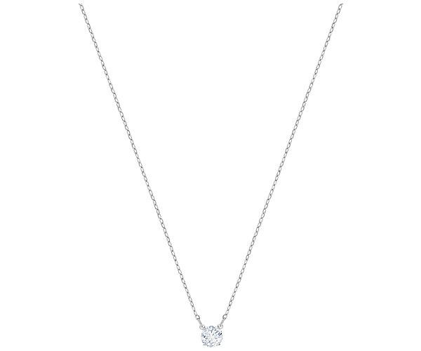 Swarovski Swarovski Attract Round Necklace, White, Rhodium Plating White Rhodium-plated