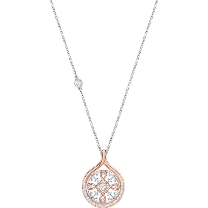 Swarovski Humanist Anchor And Knot Pendant, White, Mixed Plating