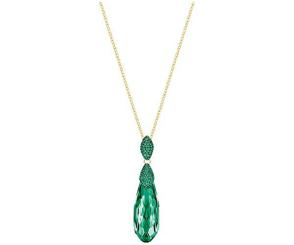 Swarovski Swarovski Height Pendant, Small, Green, Gold Plating Green Gold-plated