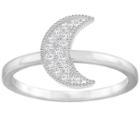 Swarovski Swarovski Field Moon Ring, White White Rhodium-plated