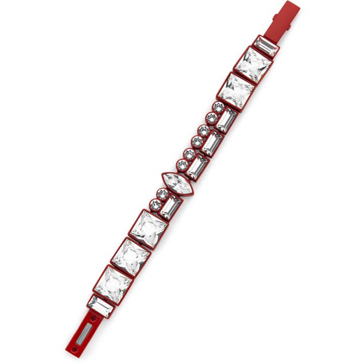 Swarovski Domino Large Bracelet, Red Lacquer Plating
