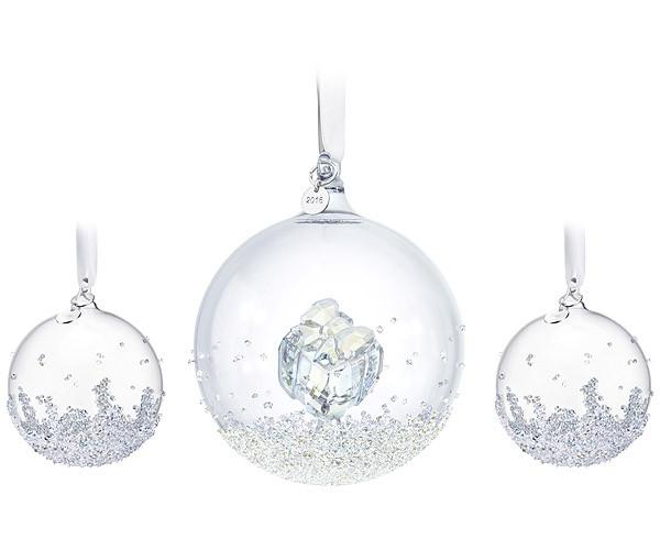 Swarovski Swarovski Christmas Ball Ornament Set 2016 Clear Crystal