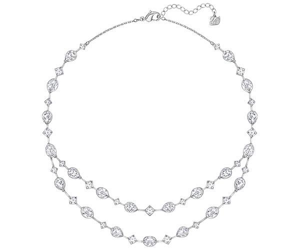 Swarovski Swarovski Folk All-around Necklace White Rhodium-plated