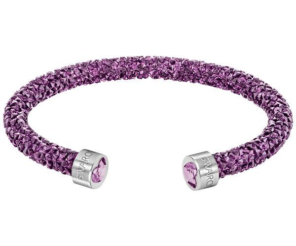 Swarovski Swarovski Crystaldust Heart Cuff, Purple Purple Stainless Steel