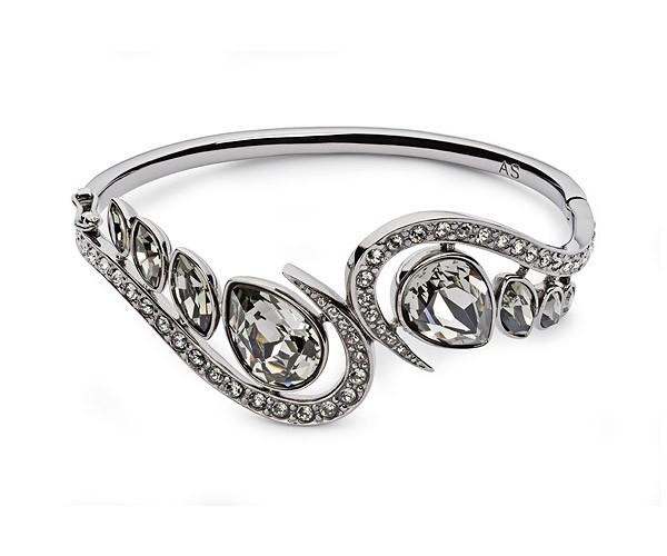 Swarovski Swarovski Atelier Swarovski By Shaun Leane, Swift Small Cuff Gray Rhodium-plated